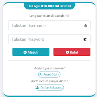 Register PGRI Kalideres - Persatuan Guru Republik Indonesia Cabang Kalideres